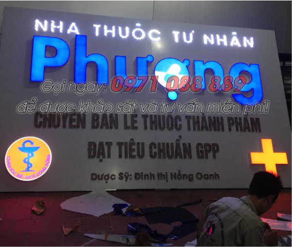 biển quảng cáo nhà thuốc tại Hà Nội